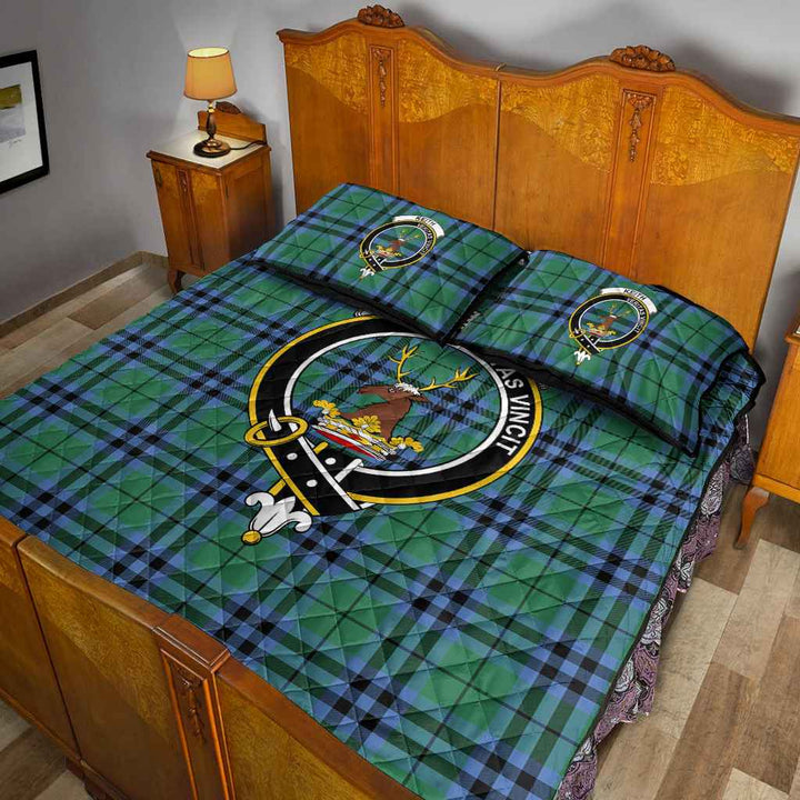 Scottish Keith Clan Crest Tartan Quilt Bed Set Tartan Plaid 5