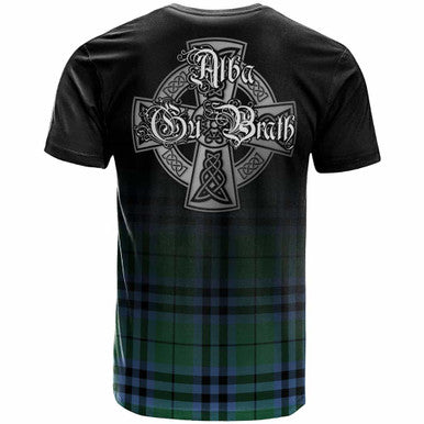 Scottish Keith Clan Crest Tartan T-Shirt - Alba Gu Brath Family Crest Celtic Inspired Back Side Tartan Plaid