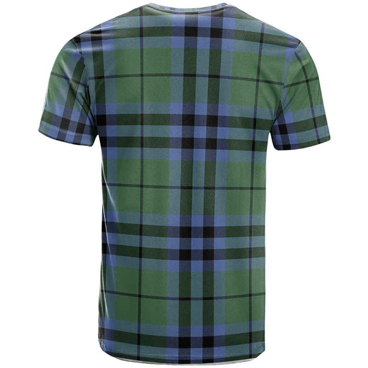 Scottish Keith Clan Crest Tartan T-Shirt Back Side Tartan Plaid