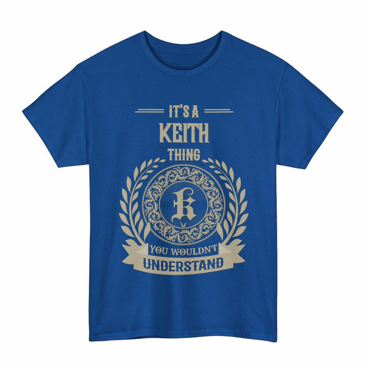 Scottish Keith Clan Tartan T-Shirt - Vintage Family Name Tartan Plaid Royal Color