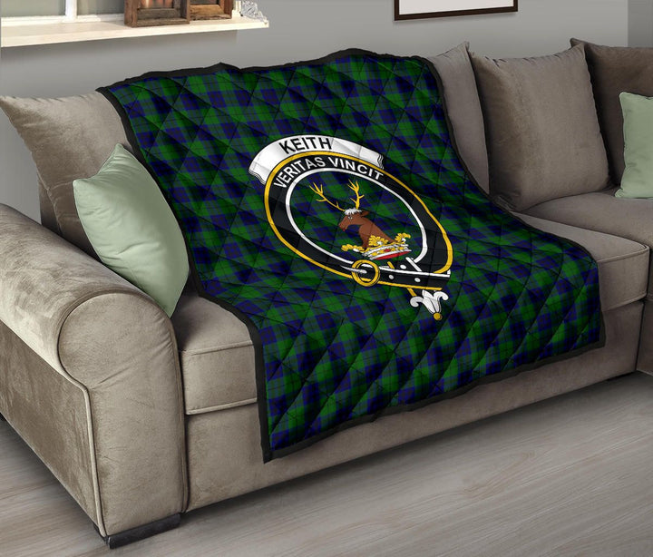 Scottish Keith Modern Clan Crest Tartan Quilt Tartan Plaid 8