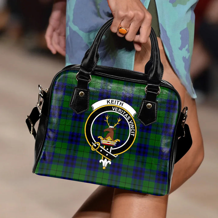 Scottish Keith Modern Clan Crest Tartan Shoulder Handbag Tartan Plaid 3