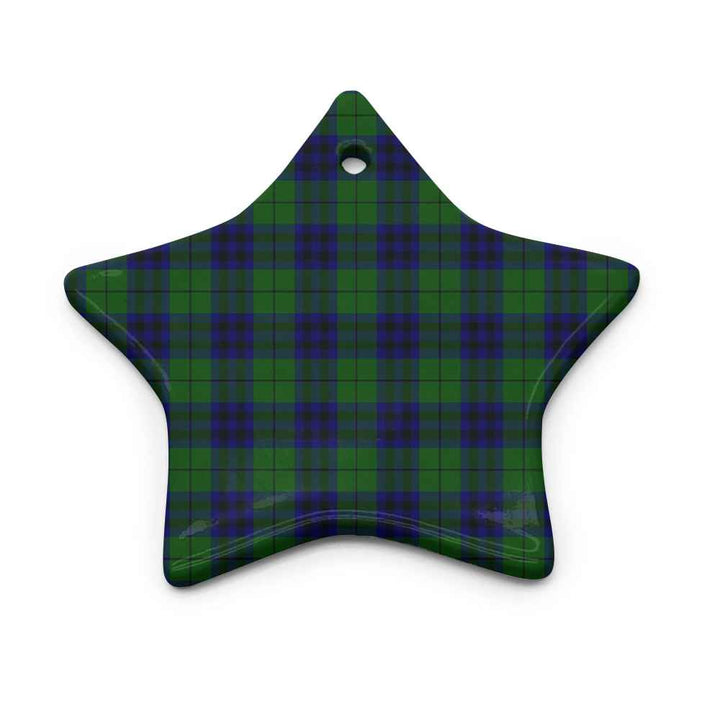 Scottish Keith Modern Clan Tartan Ceramic Ornament Star Shape Tartan Plaid