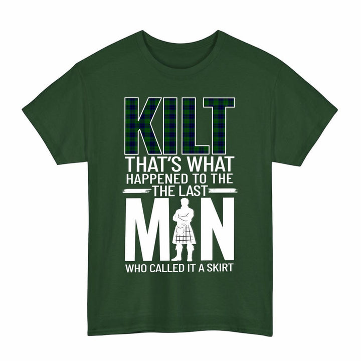 Scottish Keith Modern Clan Tartan Funny Scotland Kilt T-Shirt Tartan Plaid Forest Green Color