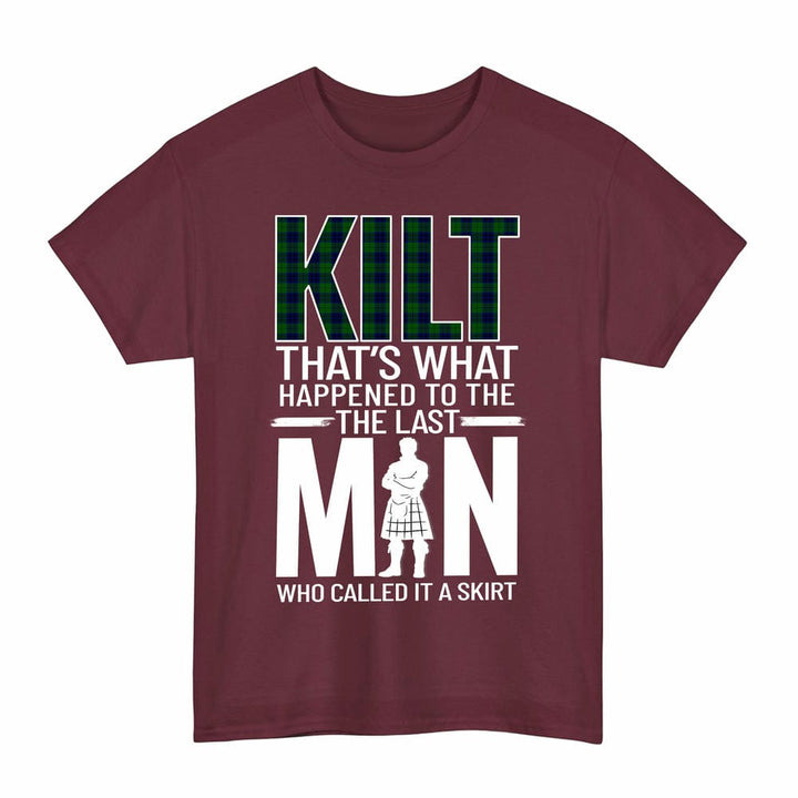 Scottish Keith Modern Clan Tartan Funny Scotland Kilt T-Shirt Tartan Plaid Maroon Color