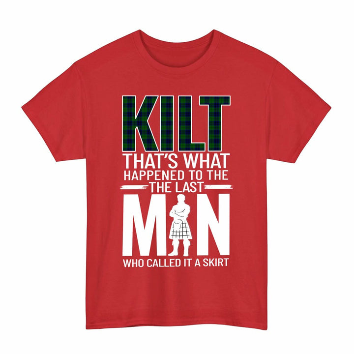 Scottish Keith Modern Clan Tartan Funny Scotland Kilt T-Shirt Tartan Plaid Red Color