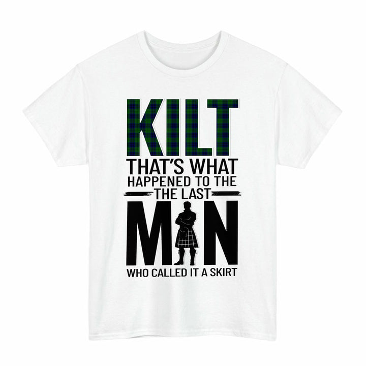 Scottish Keith Modern Clan Tartan Funny Scotland Kilt T-Shirt Tartan Plaid White Color