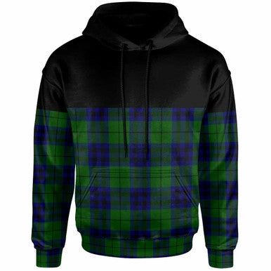 Scottish Keith Modern Clan Tartan Hoodie - Horizontal Style Front Side Tartan Plaid