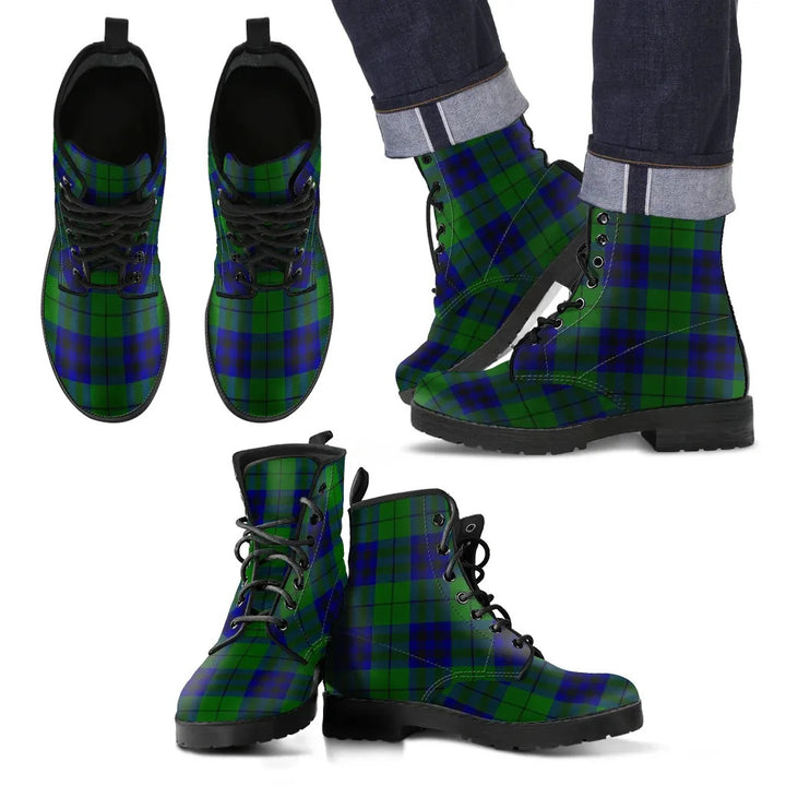 Scottish Keith Modern Clan Tartan Leather Boots