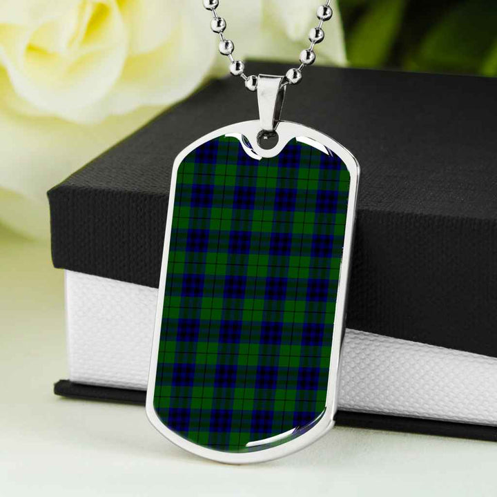 Scottish Keith Modern Clan Tartan Military Dog Tag Necklace Tartan Plaid 5