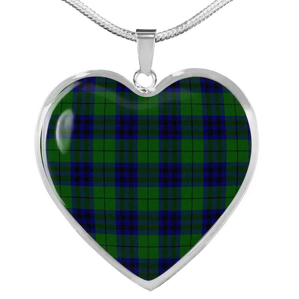 Scottish Keith Modern Clan Tartan Necklace Heart Tartan Plaid 1