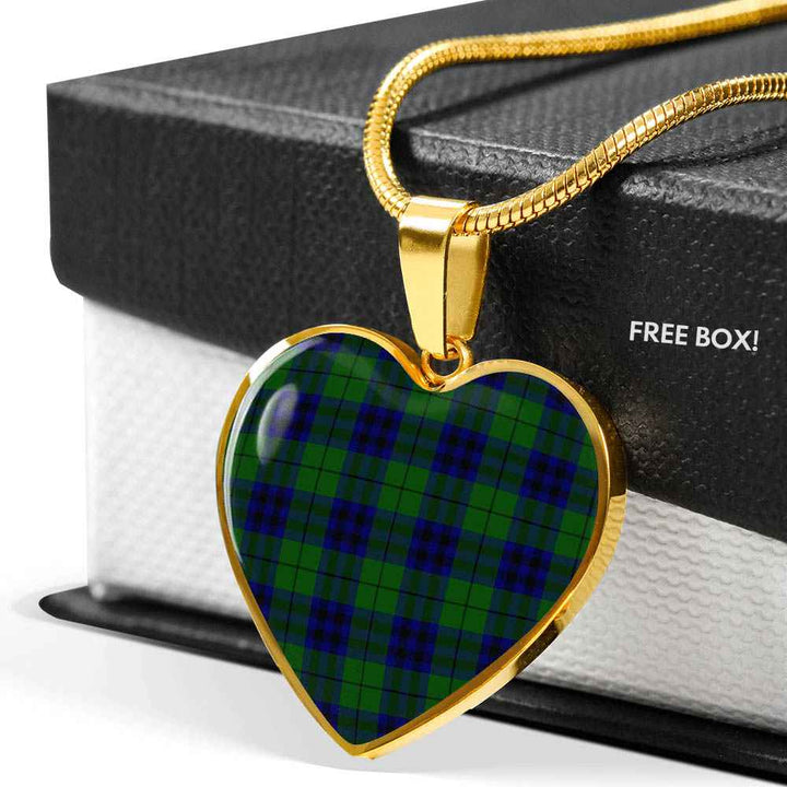 Scottish Keith Modern Clan Tartan Necklace Heart Tartan Plaid 6
