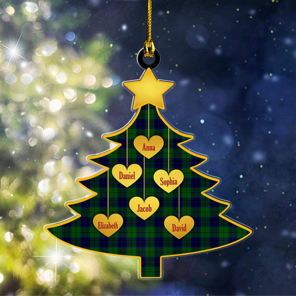 Scottish Keith Modern Clan Tartan Ornament Custom Family Christmas Tree Tartan Plaid 1
