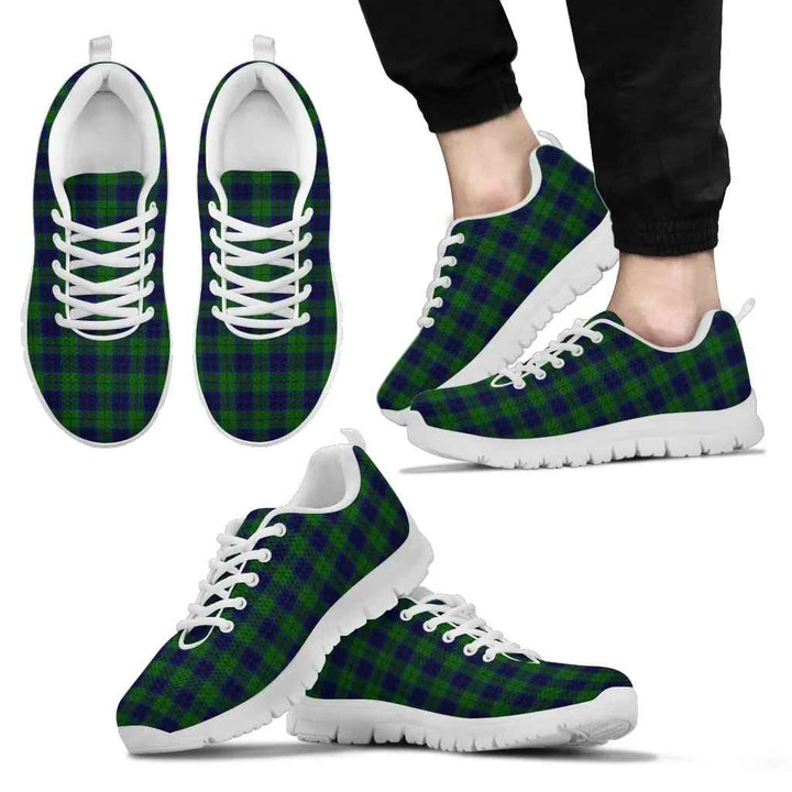 Scottish Keith Modern Clan Tartan Sneakers White Sole Tartan Plaid