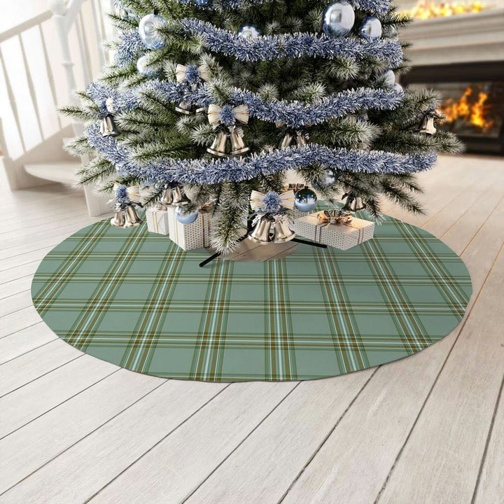 Scottish Kelly Dress Clan Tartan Christmas Tree Skirt No Tassels 3 Tartan Plaid