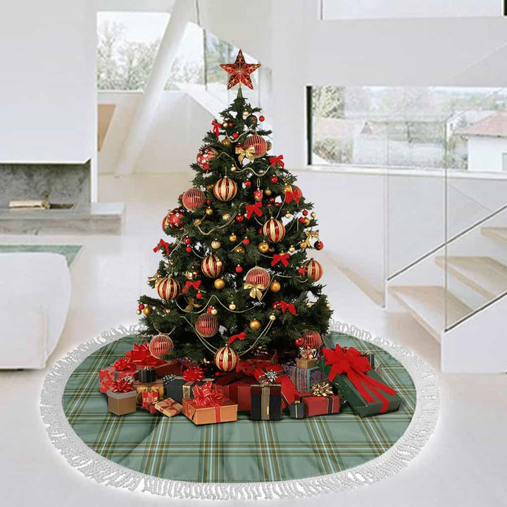 Scottish Kelly Dress Clan Tartan Christmas Tree Skirt Tassels 3 Tartan Plaid