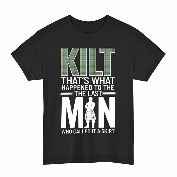 Scottish Kelly Dress Clan Tartan Funny Scotland Kilt T-Shirt Tartan Plaid Black Color