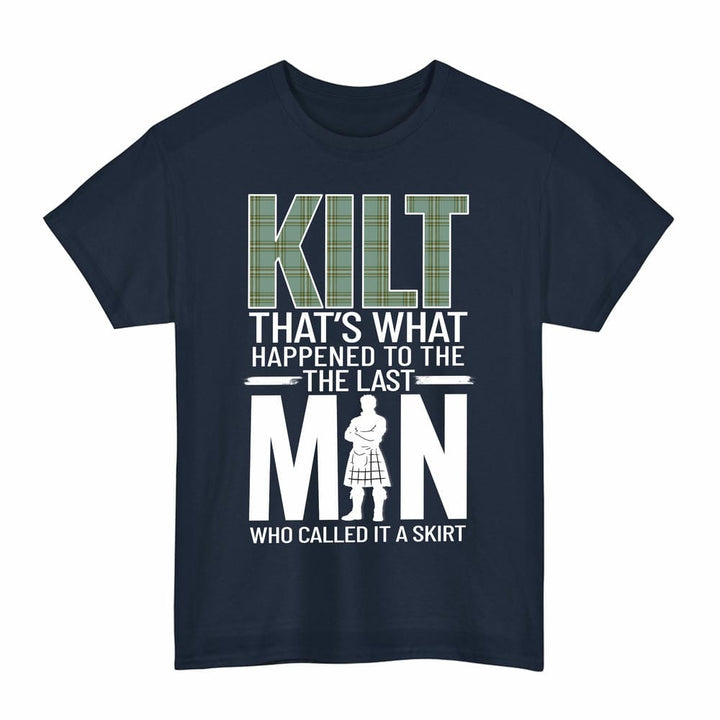 Scottish Kelly Dress Clan Tartan Funny Scotland Kilt T-Shirt Tartan Plaid Navy Color