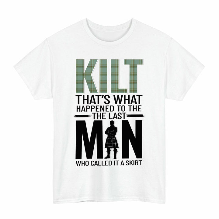 Scottish Kelly Dress Clan Tartan Funny Scotland Kilt T-Shirt Tartan Plaid White Color