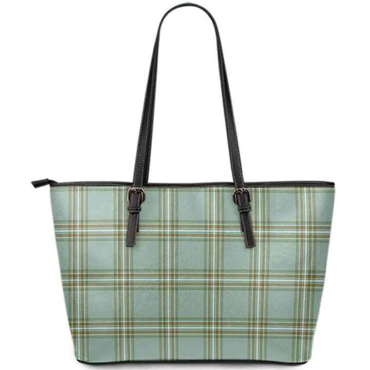 Scottish Kelly Dress Clan Tartan Leather Tote Tartan Plaid