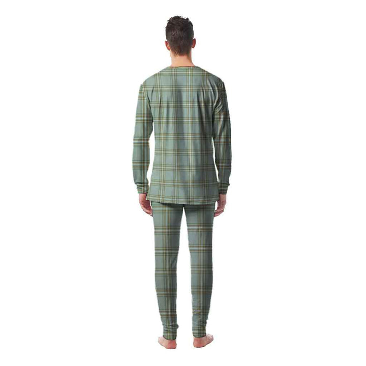 Scottish Kelly Dress Clan Tartan Pajama Set Men Back Side Tartan Plaid