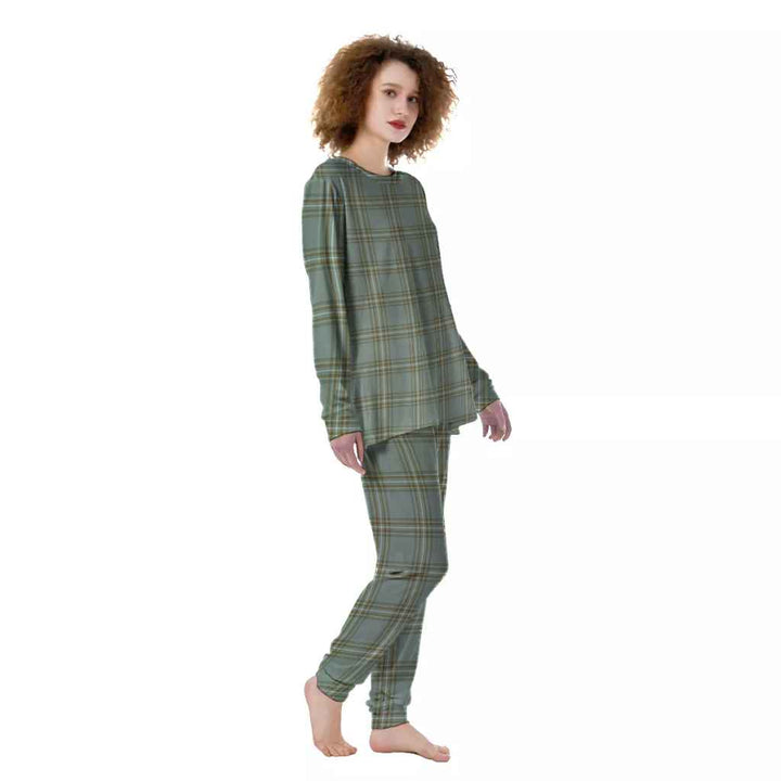 Scottish Kelly Dress Clan Tartan Pajama Set Women Front Side Tartan Plaid