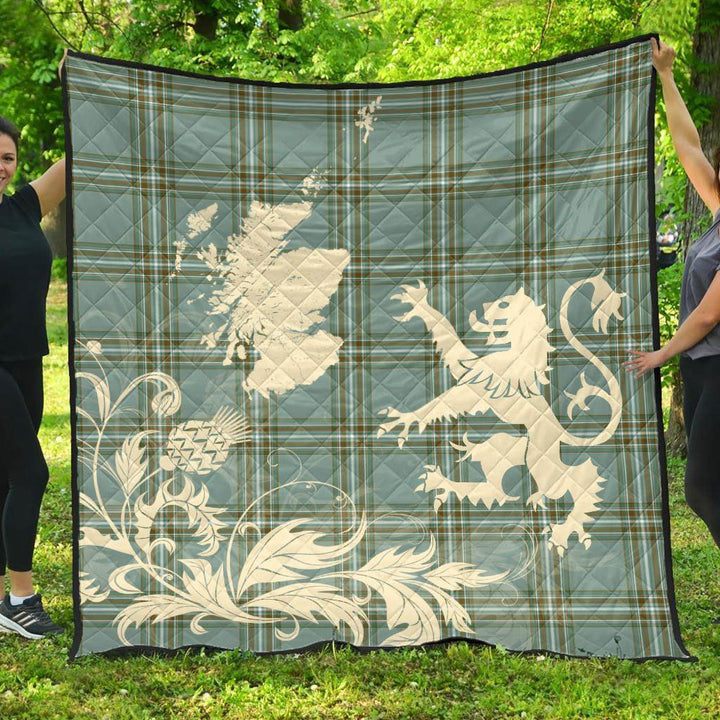 Scottish Kelly Dress Clan Tartan Quilt Rampant Lion with Thistle Tartan Plaid 1