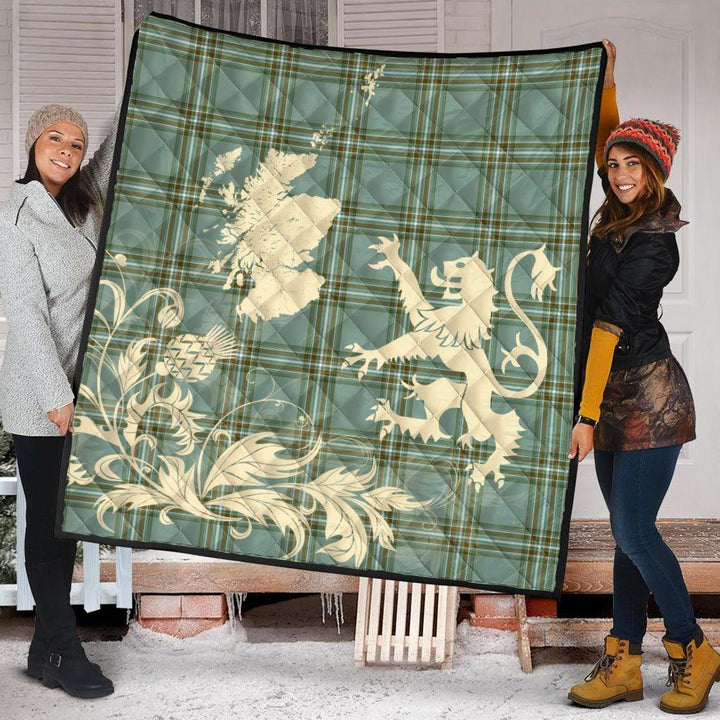 Scottish Kelly Dress Clan Tartan Quilt Rampant Lion with Thistle Tartan Plaid 2