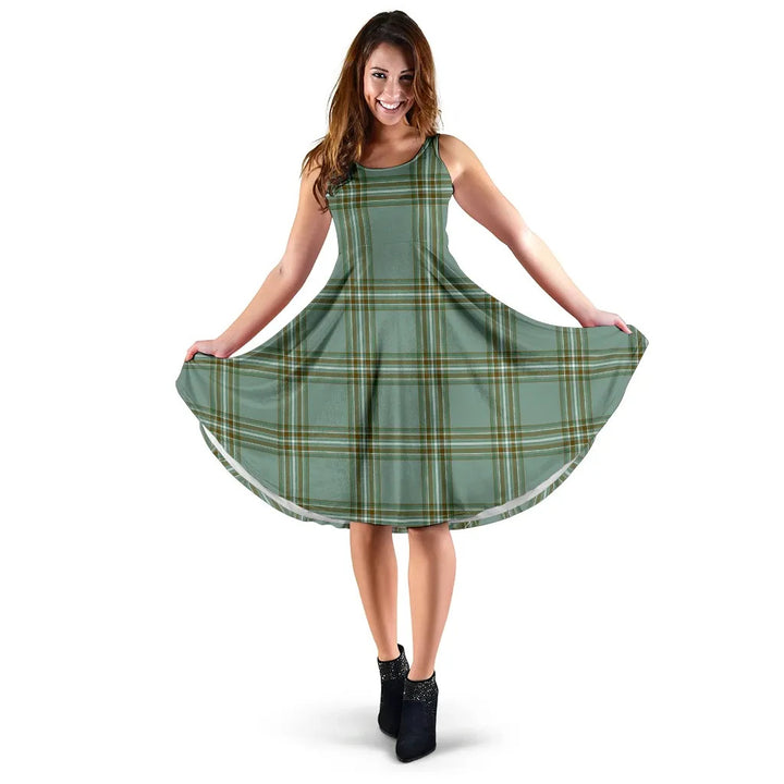 Scottish Kelly Dress Clan Tartan Women Midi Dress