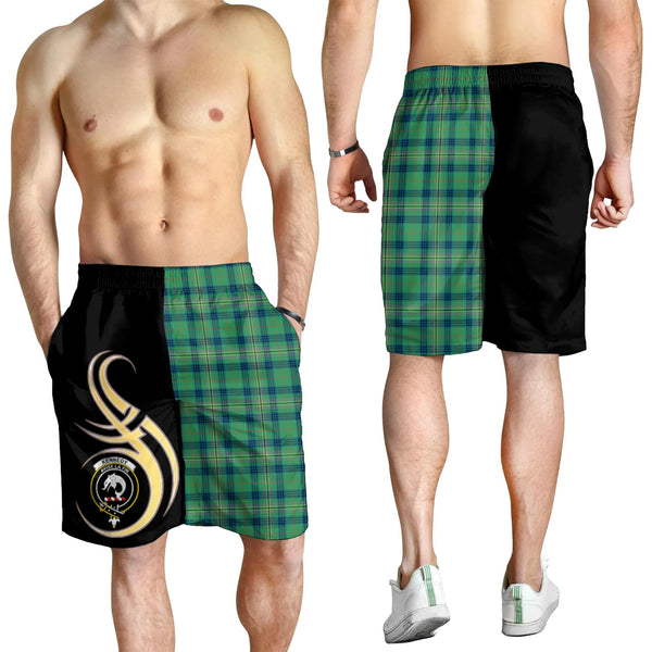 Scottish Kennedy Ancient Clan Crest Tartan Believe in Me Men's Shorts