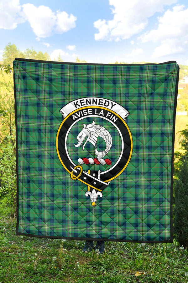 Scottish Kennedy Ancient Clan Crest Tartan Quilt Tartan Plaid 2