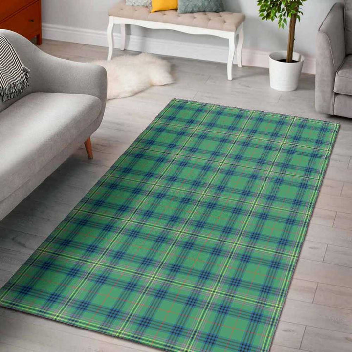 Scottish Kennedy Ancient Clan Tartan Area Rug Tartan Plaid 1
