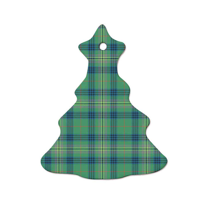 Scottish Kennedy Ancient Clan Tartan Ceramic Ornament  Tree Shape Tartan Plaid