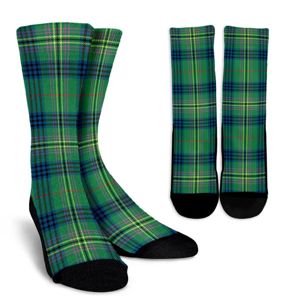 Scottish Kennedy Ancient Clan Tartan Crew Socks