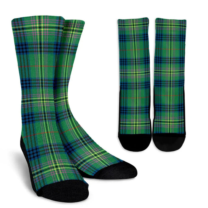 Scottish Kennedy Ancient Clan Tartan Crew Socks