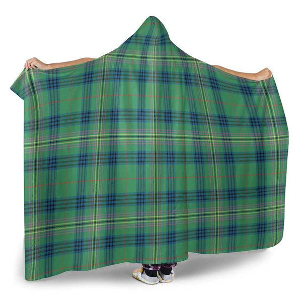 Scottish Kennedy Ancient Clan Tartan Hooded Blanket Tartan Plaid 2
