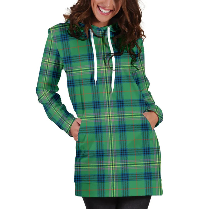 Scottish Kennedy Ancient Clan Tartan Hoodie Dress