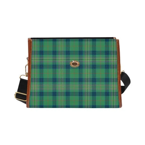 Scottish Kennedy Ancient Clan Tartan Waterproof Canvas Bag Tartan Plaid 1