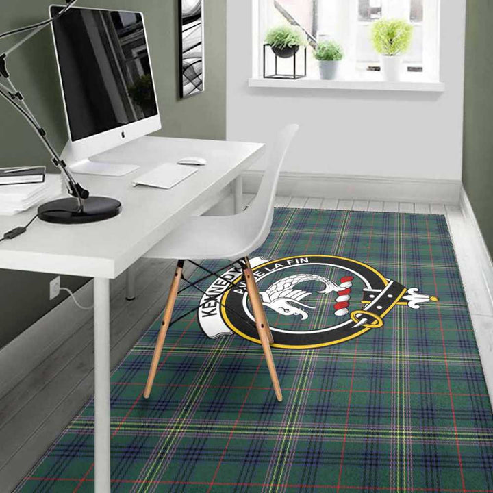 Scottish Kennedy Clan Crest Tartan Area Rug Tartan Plaid 4