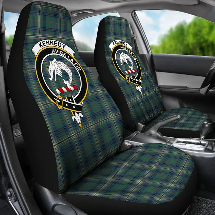Scottish Kennedy Clan Crest Tartan Car Seat Covers 3