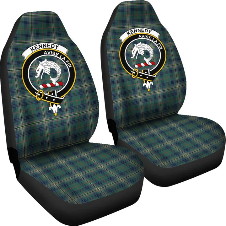 Scottish Kennedy Clan Crest Tartan Car Seat Covers 4