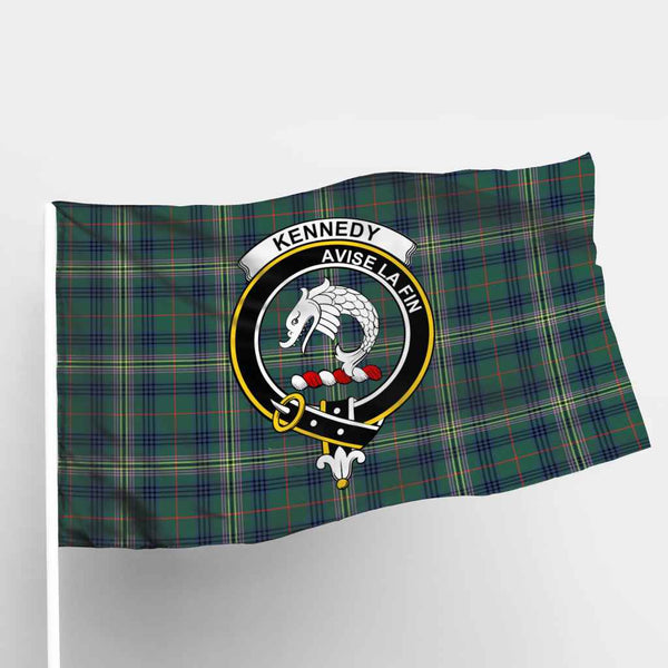 Scottish Kennedy Clan Crest Tartan Flag Parade Tartan Plaid 1