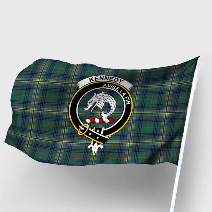 Scottish Kennedy Clan Crest Tartan Flag Parade Tartan Plaid 2