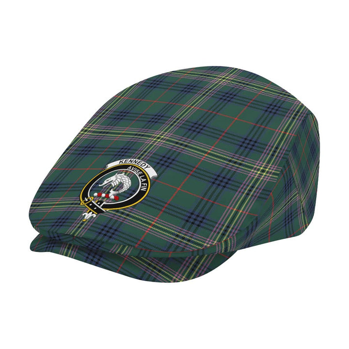 Scottish Kennedy Clan Crest Tartan Flat Cap Tartan Plaid 2