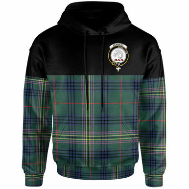 Scottish Kennedy Clan Crest Tartan Hoodie - Horizontal Style Front Side Tartan Plaid