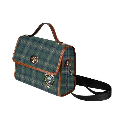 Scottish Kennedy Clan Crest Tartan Waterproof Canvas Bag Tartan Plaid 4