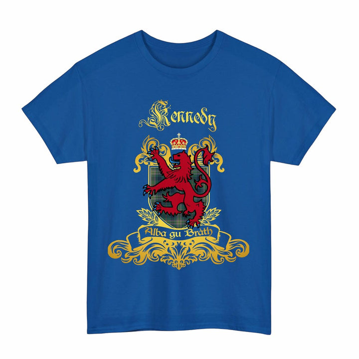 Scottish Kennedy Clan Tartan Lion Rampant of Scotland T-Shirt Tartan Plaid Royal Color
