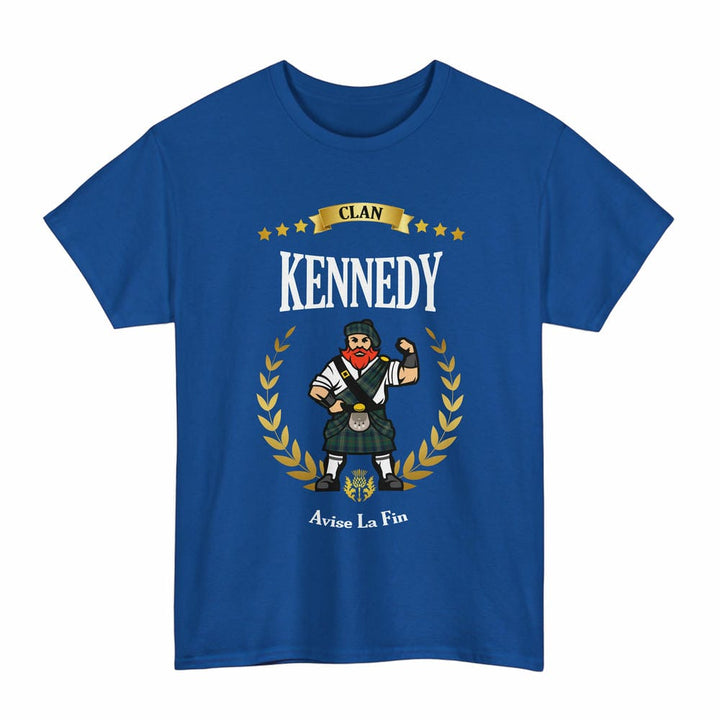 Scottish Kennedy Clan Tartan T-Shirt - Motto Scotsman Tartan Plaid Royal Color