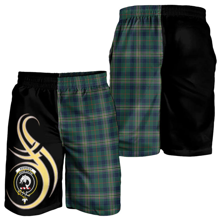 Scottish Kennedy Modern Clan Crest Tartan Believe in Me Men's Shorts