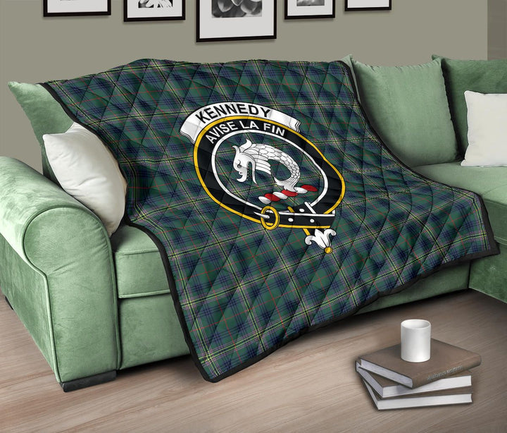 Scottish Kennedy Modern Clan Crest Tartan Quilt Tartan Plaid 10